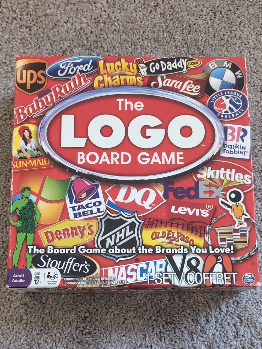 LOGO by Lori Goldstein Board Game - Red Logo Collage